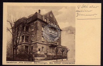 Bad Kissingen Sanatorium Villa Johanna 1925 