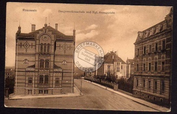 Rosswein Roßwein Baugewerkenschule Amtsgericht 