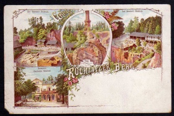 Litho Rochlitzer Berg 1900 Restaurant Steinbruch 