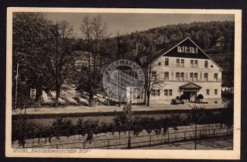 Oberschlema Hotel Erzgebirgischer Hof 1937 