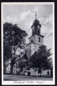 Stadtkirche Zöblitz Erzgebirge 1930 