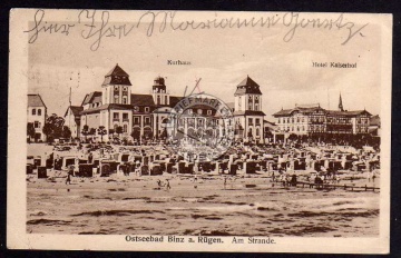 Binz Rügen Kurhaus Hotel Kaiserhof 1922 