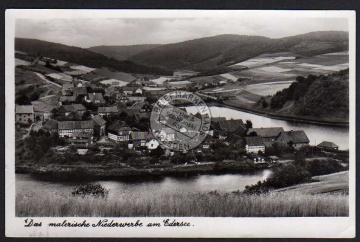 Niederwerbe über Korbach Landpoststempel 