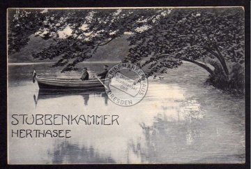 Stubbenkammer herthasee Ruderboot 1906 