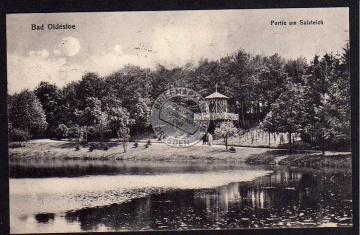 Bad Oldesloe Partie am Salzteich Turm  1917 