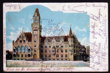 St. Johann Saarbrücken Neues Rathaus 1901 