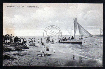 Noordwijk aan Zee Strandgezicht Segelboot 