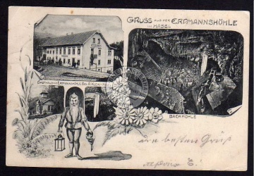 Hasel Baden 1905 Gasthaus Erdmannshöhle Zwerg 