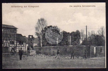 Willenberg Kriegszeit zerstörte Schneidemühle 