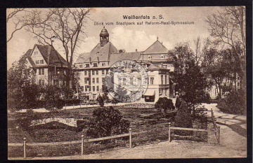 Weißenfels Stadtpark Reform Gymnasium 1917 