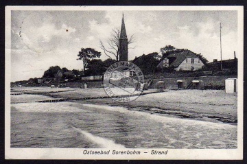 Sorenbohm Pomm. Strand Kirche 1930 