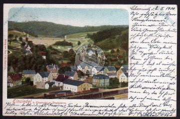 Einsiedel b Chemnitz Bahnhof Talsperre 1900 