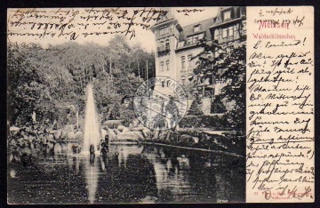 Meissen Meißen Waldschlösschen 1903 