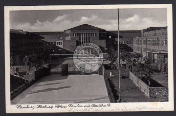 Hamburg Harburg Höhere Schulen mit Stadthalle 
