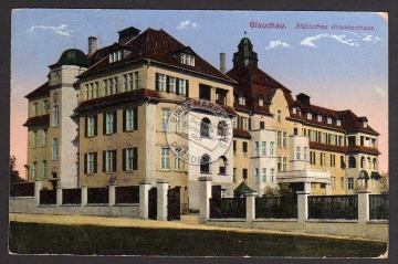 Glauchau 1916 Krankenhaus 