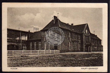 Husum Haupt Bahnhof 1924 