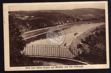 Blick vom bösen Bruder auf Diesbar u Golkwald 