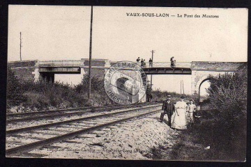 Vaux-Sous-Laon Bahn Brücke Le Pont des Moutons 