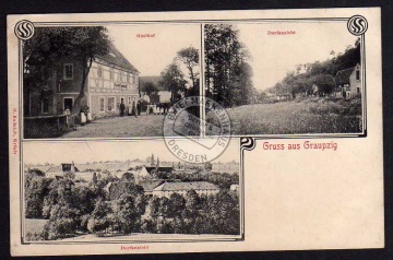 Graupzig Gasthof 1910 Leuben-Schleinitz 