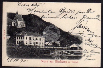 Kirchberg am Wechsel 1901 Wolfgangskirche 