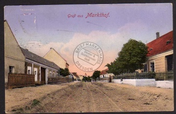 Markthof 1917 Straßenansicht Straßenbau 