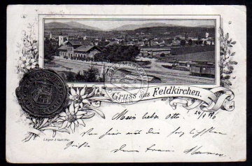 Felfkirchen in Kärnten Bahnhof 1896 