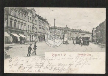 Plauen Neustadt Platz Straßenbahn Bruno Bauch 