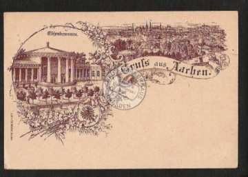 Aachen Elisenbrunnen Litho 