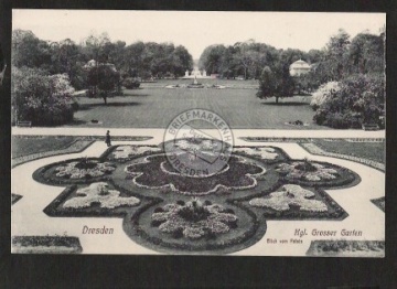 Dresden Kgl. Grosser Garten Blick vom Palais 