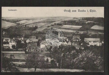 Rauda Total Bahnpost Crossen Jena 1921 