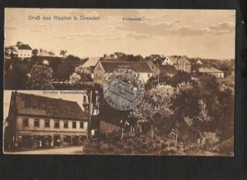 Rippien b. Dresden Kreisches Warenhandlung Dor 