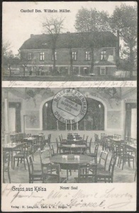 Kölsa Gasthof Wilhelm Müller , Neuer Saal 1906 