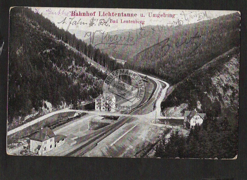Bahnhof Lichtentanne Bad Leutenberg 1911 