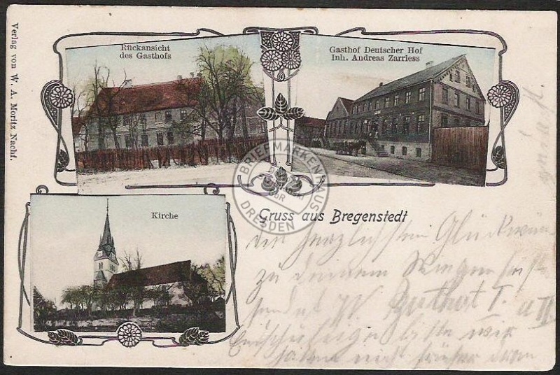 Bregenstedt Gasthof Deutscher Hof mit Rückansi 