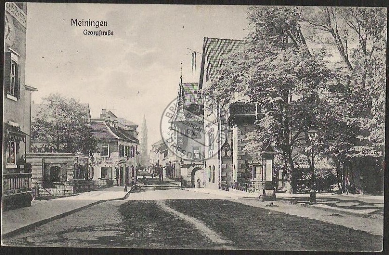 Meiningen Georgstrasse 1909 