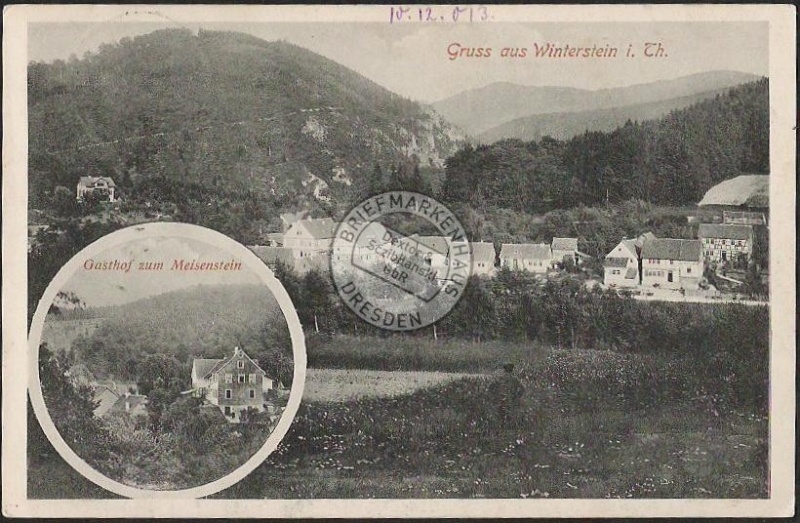 Winterstein Thür. Gasthof zum Meisenstein 1913 