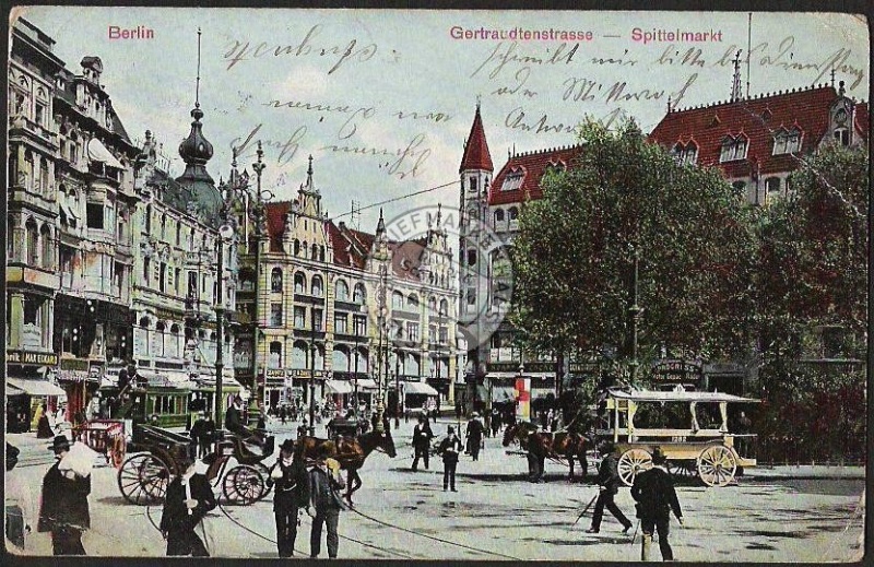 Berlin Gertraudtenstraße - Spittelmarkt Pferde 