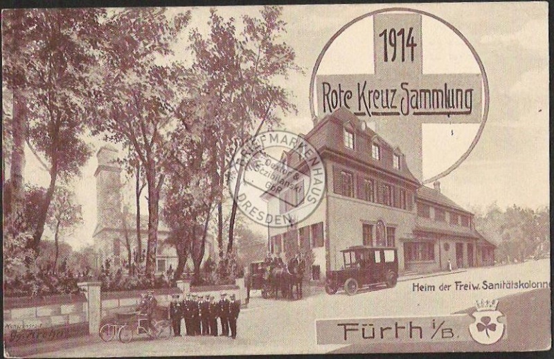 Fürth in Bayern Rote Kreuz Sammlung 1914  Heim 