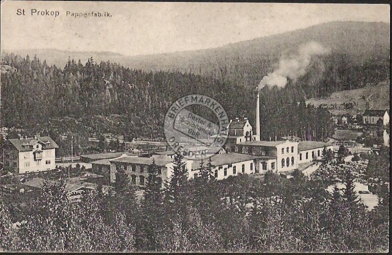 St. Prokop Pappenfabrik Fabrik 1920 