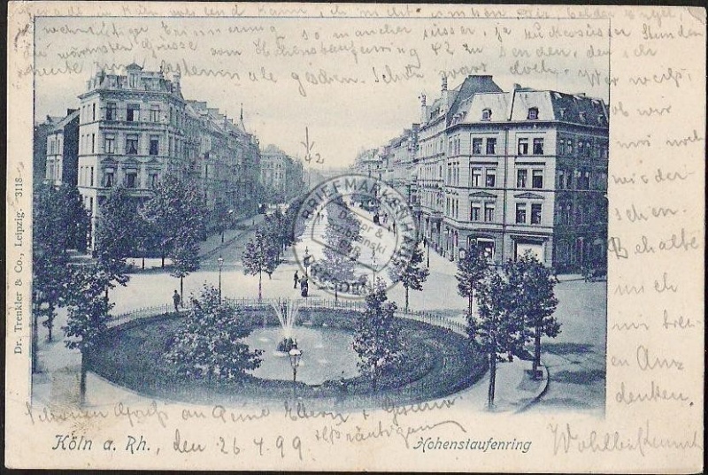 Köln Hohenstaufenring 1899 