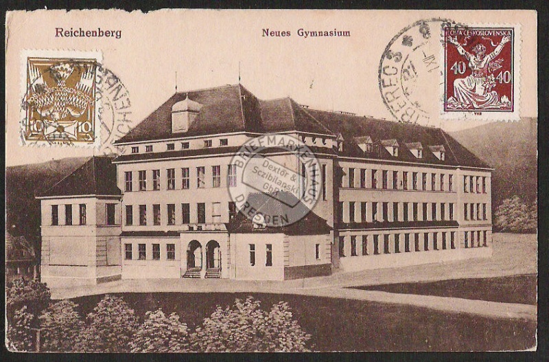 Reichenberg Neues Gymnasium 1921 Liberec 