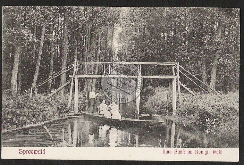 Spreewald Brücke  Kahn 