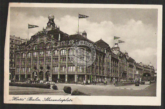 Berlin Hertie Alexanderplatz Waren u. Kaufhaus 