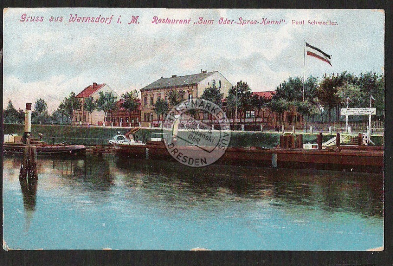 Wernsdorf Mark Restaurant Zum Oder Spree kanal 