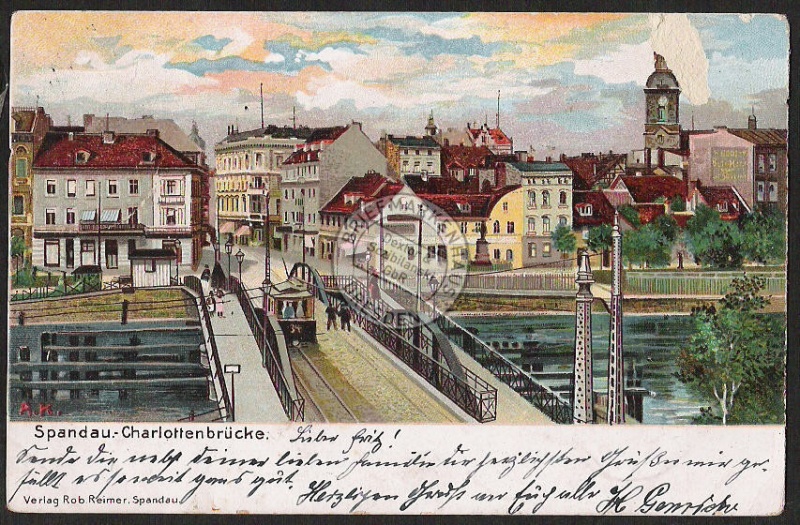 Berlin Spandau Charlottenbrücke 1902 