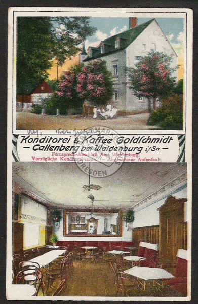 Callenberg Waldenburg Konditorei Kaffee Goldsc 