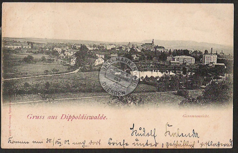 Dippoldiswalde Gesamtansicht 1902 