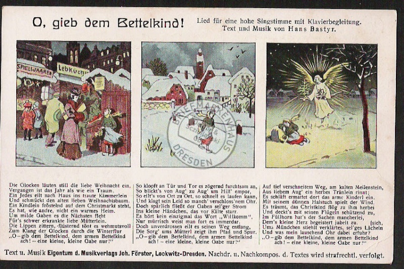 Lied O gib dem Bettelkind Weihnachsmarkt Chris 