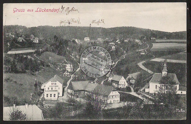 Lückendorf b. Oybin Gasthof Kirche 1906 