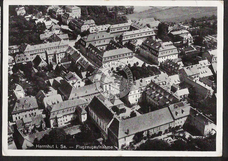 Herrnhut Flugzeugaufnahme 